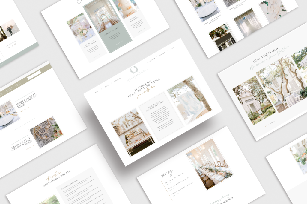 Custom Showit Website Design fro Wedding Planner