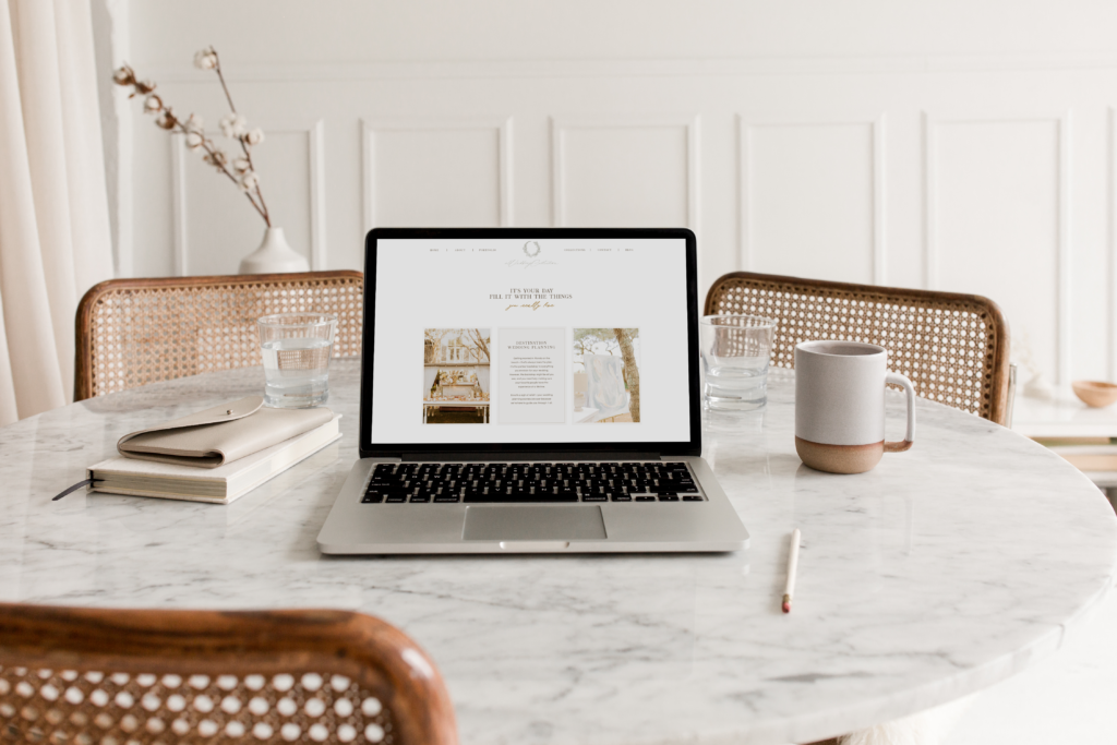 Custom Showit Website Design for Wedding Planner