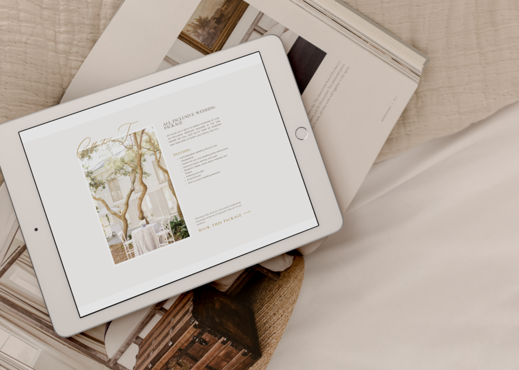 Custom Showit Website Design for Wedding Planner