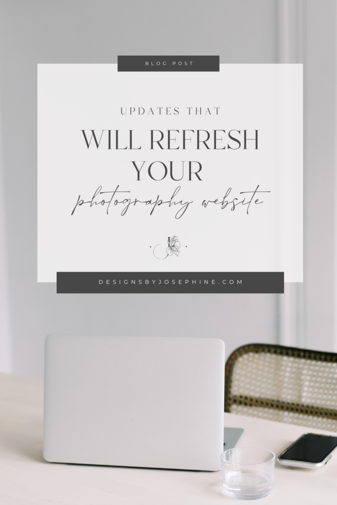 Updates that will refresh your photography website