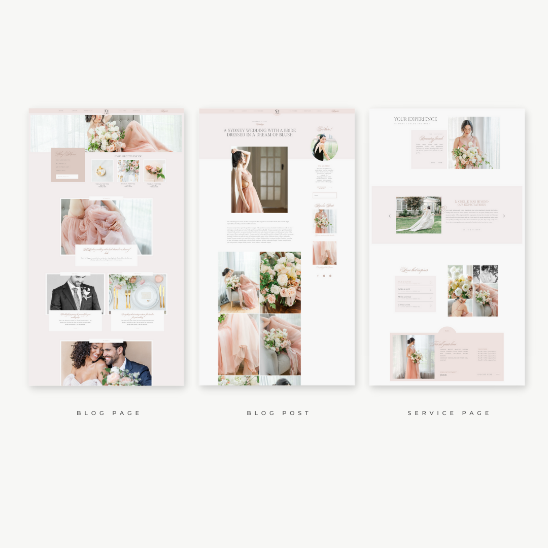 Michelle - Showit Website Template for Photographers