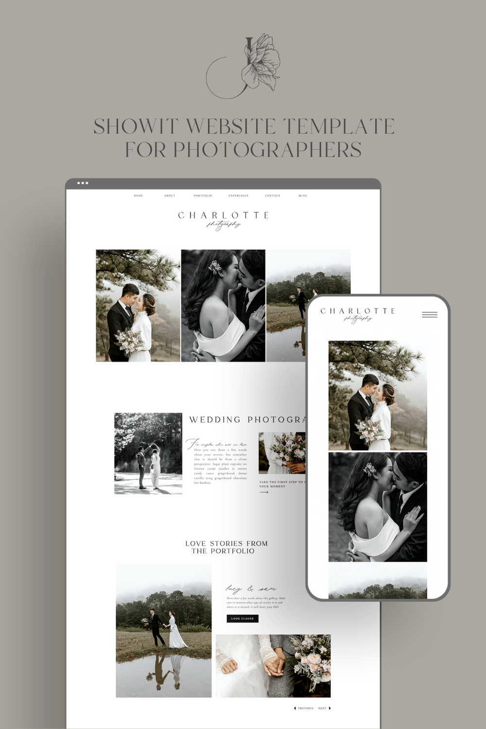 Charlotte – Showit Website Template for Photographers