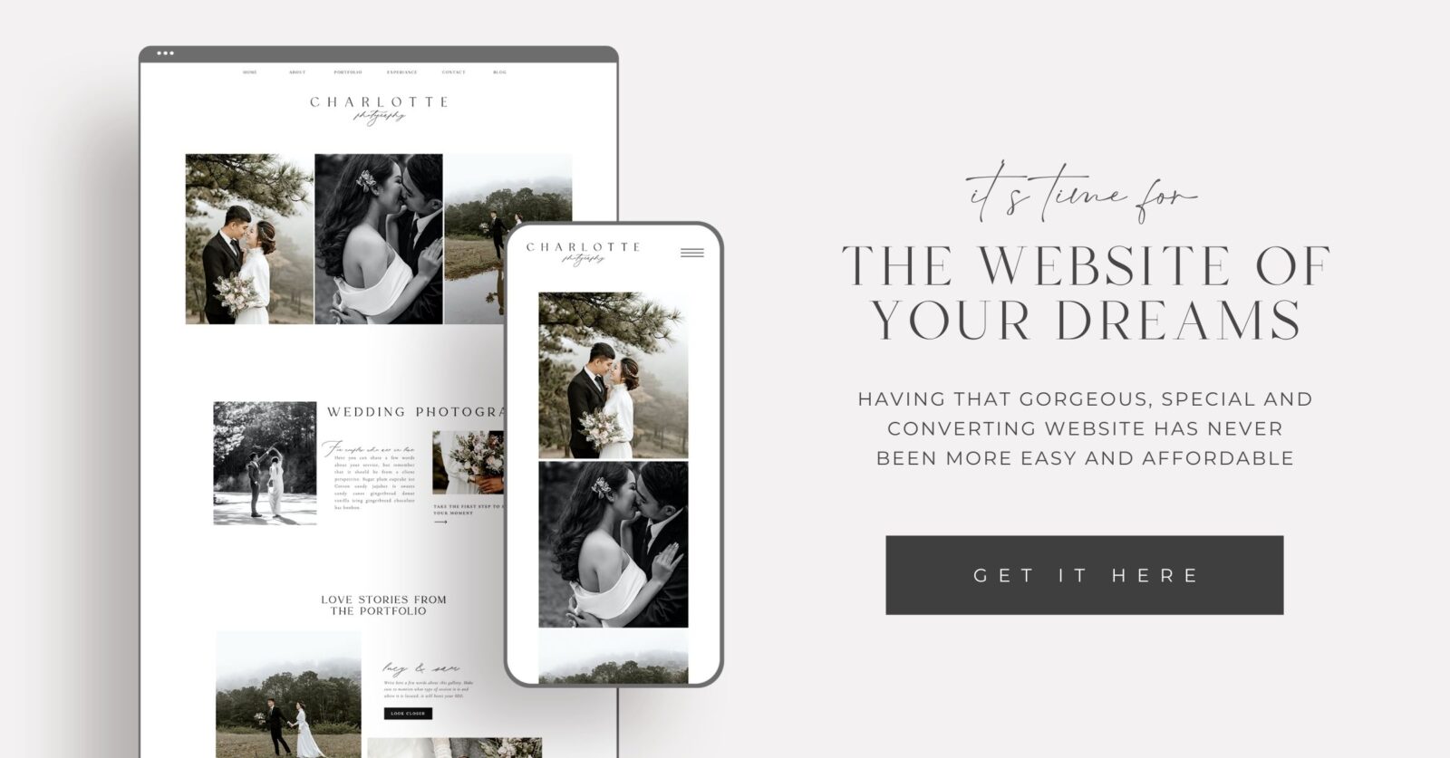 Charlotte – Showit Website Template for Photographers