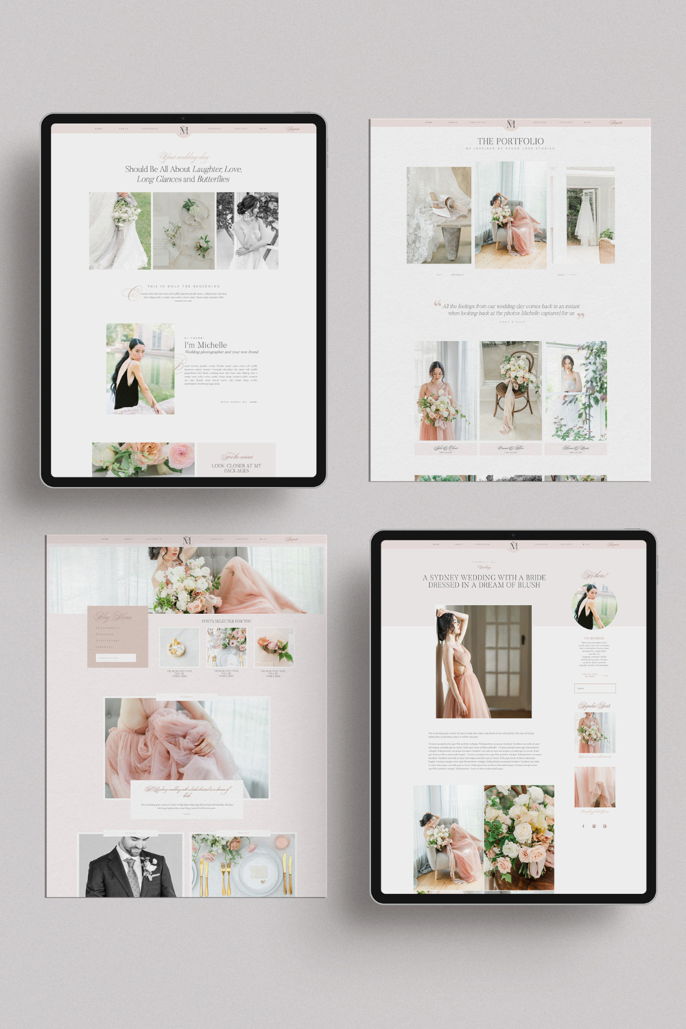 A Showit Website Template customized by two photographers