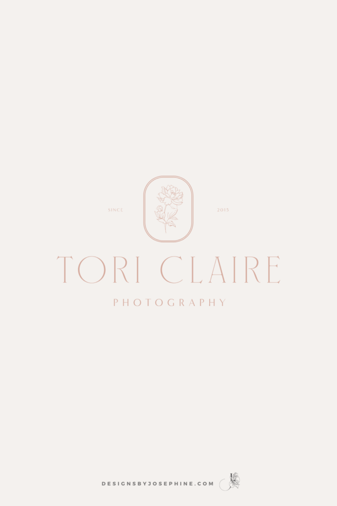 Custom Branding for Wedding Photographer Tori Claire