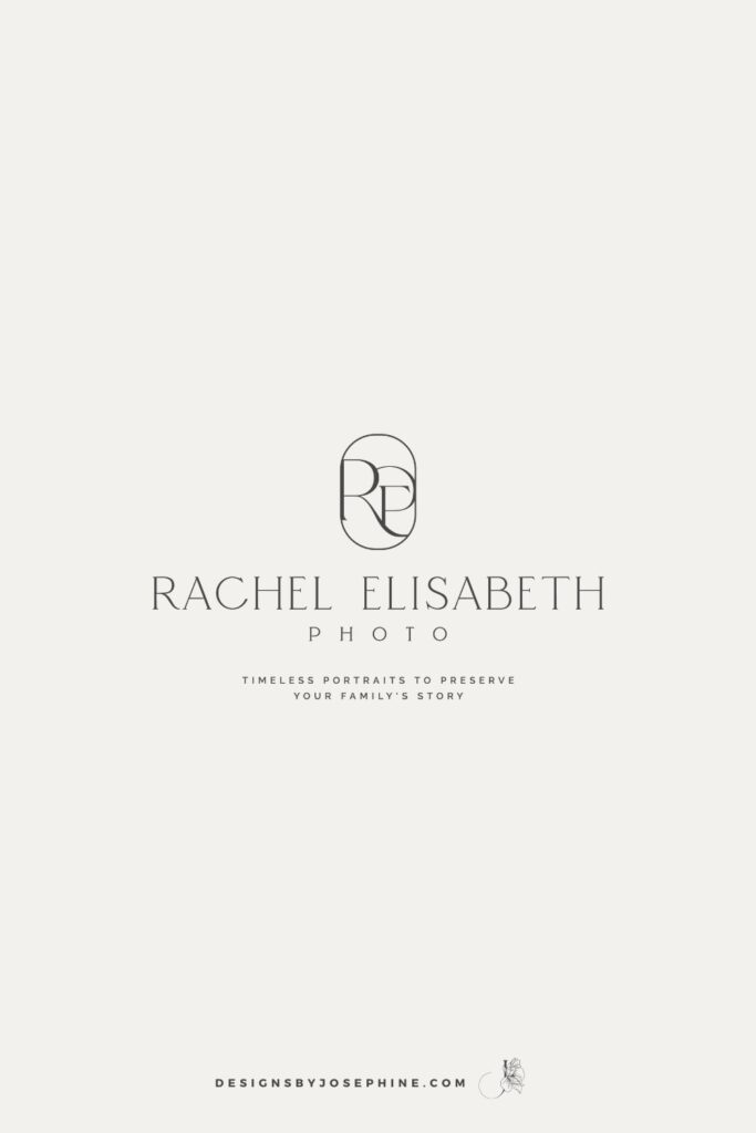 A custom brand made for a family photographer in Charleston