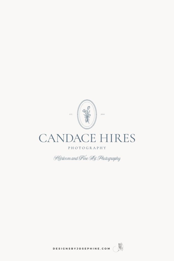 A Custom Brand for Luxury Heirloom and Motherhood Photographer Candace Hires