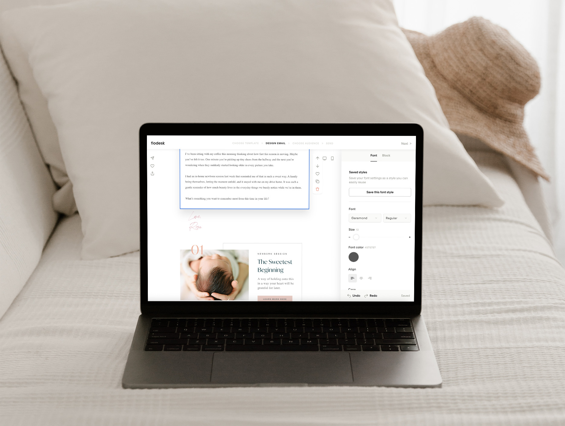 A Flodesk template made for Family Photographers